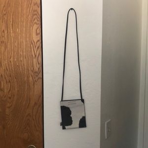Cow hide cross body purse